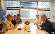 Встреча Генерального секретаря ШОС с Генеральным директором ЮНЕСКО Встреча Генерального секретаря ШОС с Генеральным директором ЮНЕСКО
