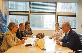 Встреча Генерального секретаря ШОС с Генеральным директором ЮНЕСКО Встреча Генерального секретаря ШОС с Генеральным директором ЮНЕСКО