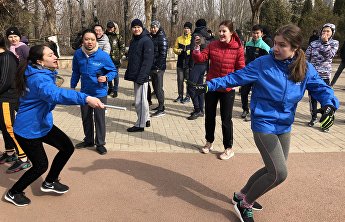 Международная легкоатлетическая эстафета в Пекине Международная легкоатлетическая эстафета в Пекине