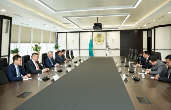 Генеральный секретарь ШОС встретился с Управляющим Международным финансовым центром «Астана» Генеральный секретарь ШОС встретился с Управляющим Международным финансовым центром «Астана»