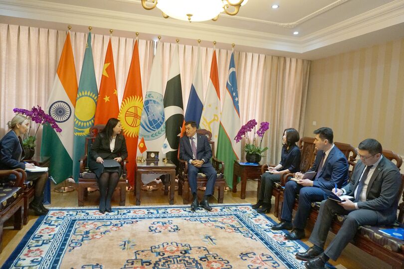 Генеральный секретарь ШОС встретился с Чрезвычайным и Полномочным Послом Кыргызской Республики в КНР