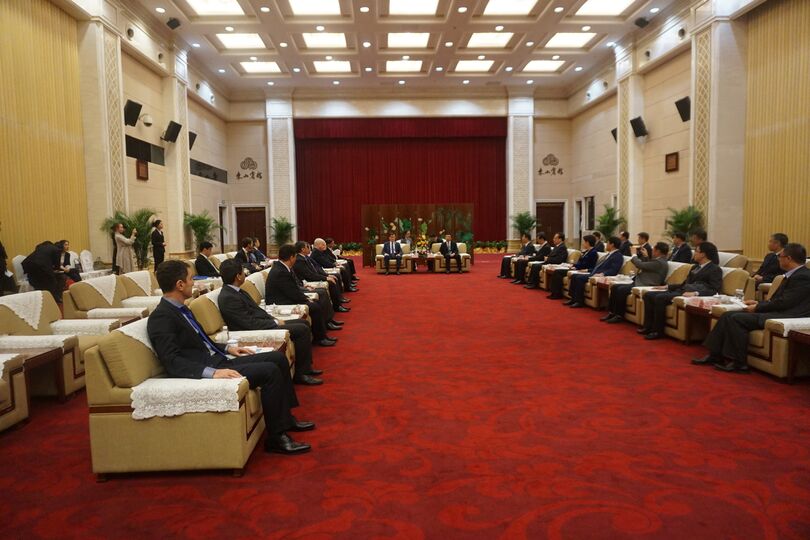 Встреча Генерального секретаря ШОС и послов государств-членов ШОС с Секретарем комитета КПК г.Вэйхай