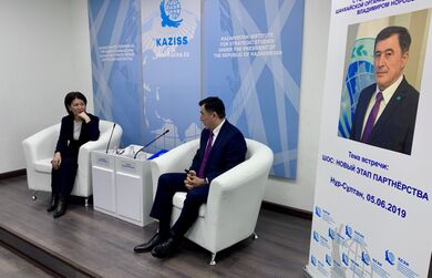 Генеральный секретарь ШОС встретился с руководством  Казахстанского института стратегических исследований