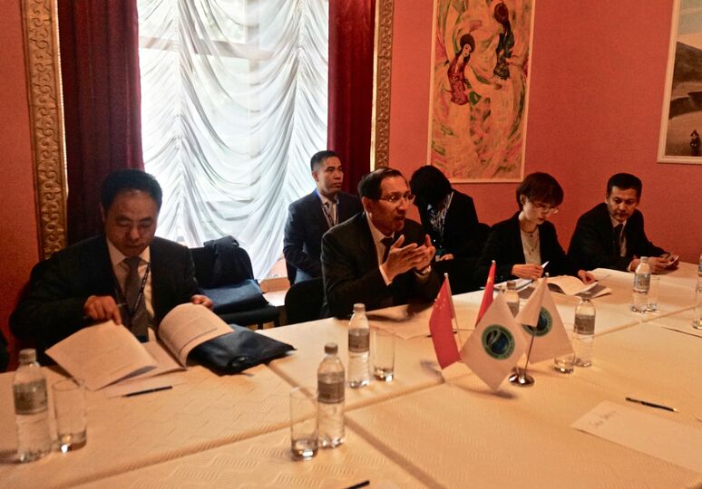 Встреча Генерального секретаря ШОС с Президентом Государственного банка развития Китая