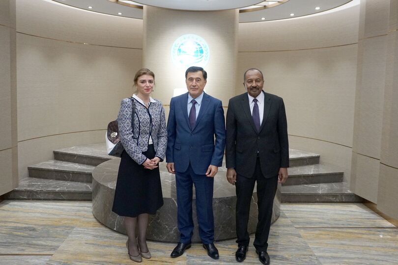 Генеральный секретарь ШОС встретился с главой представительства Лиги арабских государств и послом Ливана в КНР
