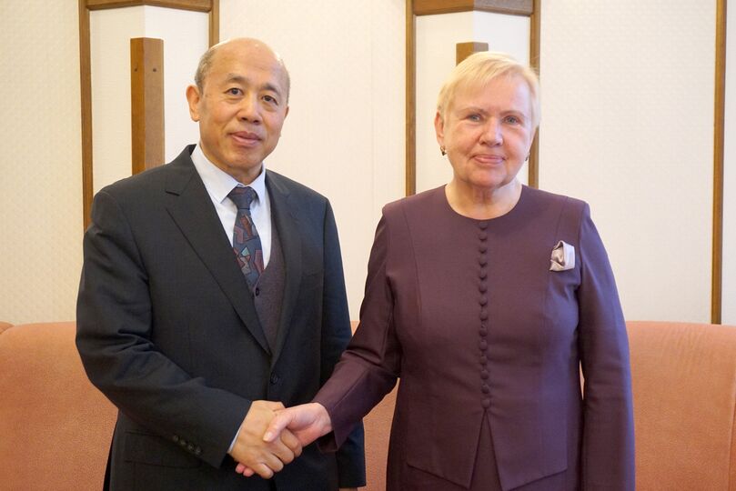 Делегация ШОС встретилась с Главой Центризбиркома Республики Беларусь 
