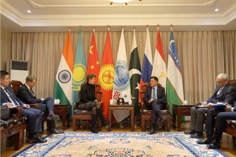 Генеральный секретарь встретился с послом Соединенного Королевства Великобритании и Северной Ирландии в Китае