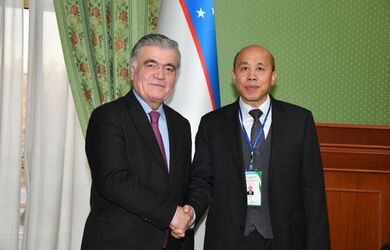 Встреча Заместителя генерального секретаря ШОС с Первым заместителем Министра иностранных дел Республики Узбекистан 