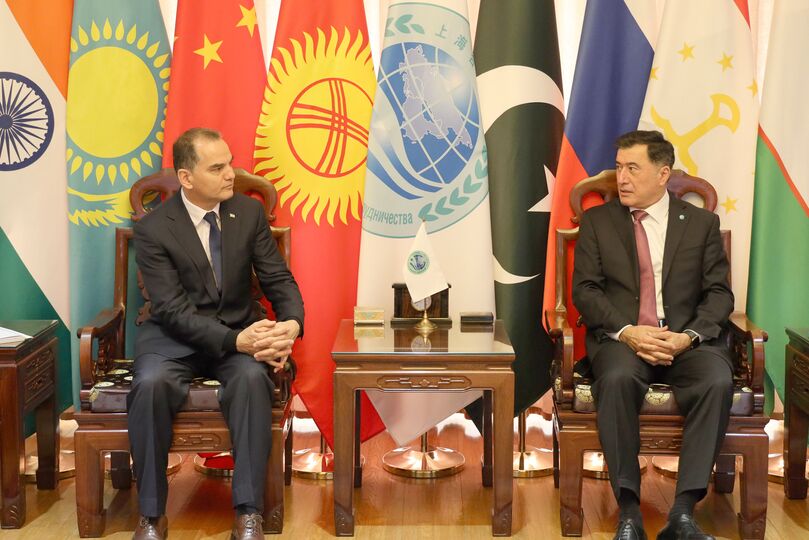 Генеральный секретарь ШОС провел встречу с Послом Туркменистана в КНР