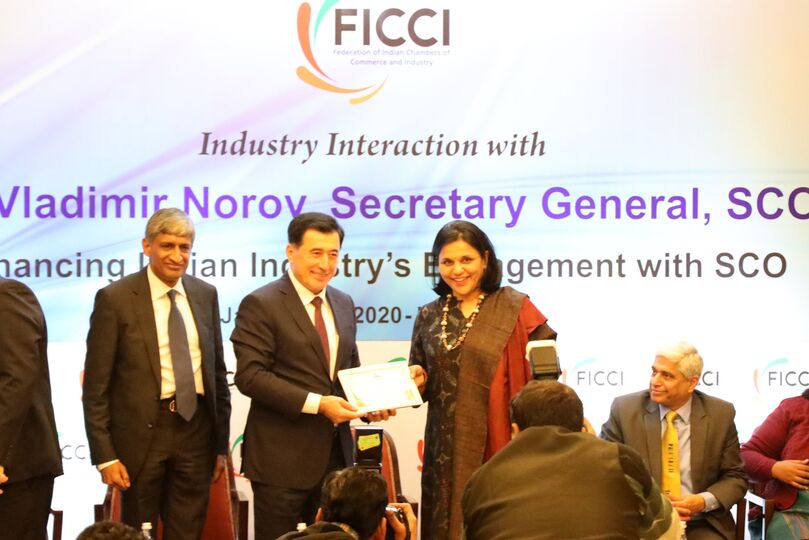 Генеральный секретарь ШОС встретился с представителями Федерации индийских торгово-промышленных палат