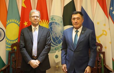 Встреча Генерального секретаря ШОС  с Послом Швейцарской Конфедерации в КНР