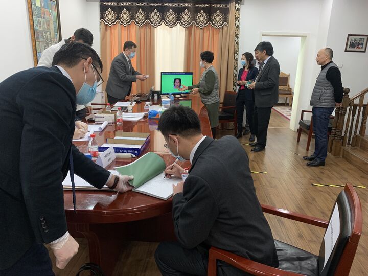 Избирательный участок № 9040 в Посольстве Кыргызской Республики в Китайской Народной Республике