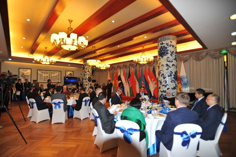 В Секретариате ШОС состоялся прием, посвященный итогам Душанбинского саммита ШОС и началу председательства 