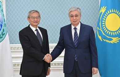 Генеральный секретарь ШОС с Президентом Казахстана