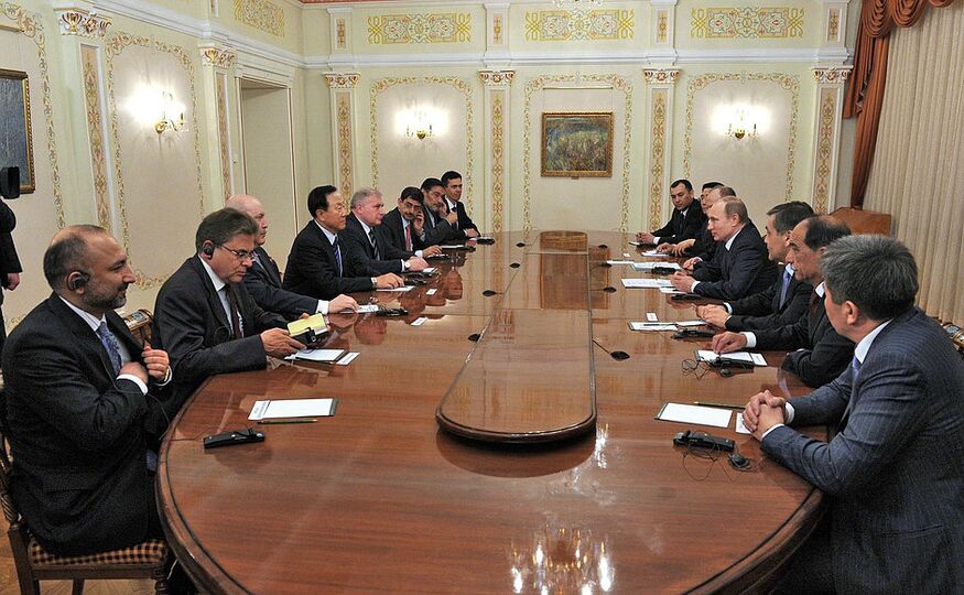 Встреча Президента России Владимира Путина с секретарями советов безопасности ШОС