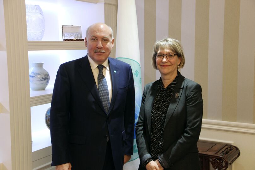 Встреча Генерального секретаря ШОС с Послом Республики Финляндия в КНР
