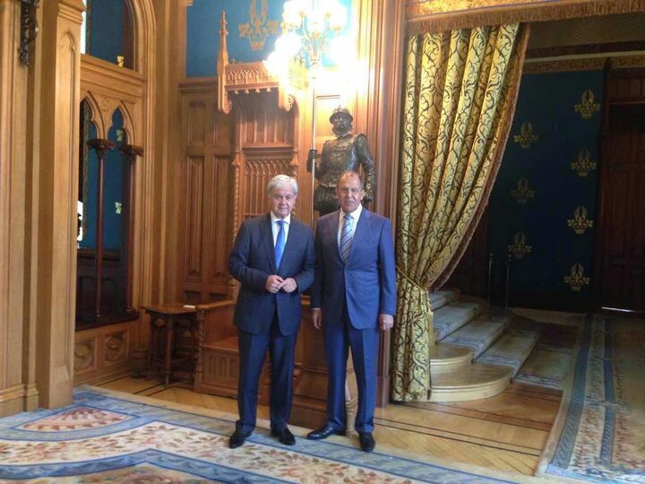 Встреча Генерального секретаря ШОС с Министром иностранных дел России