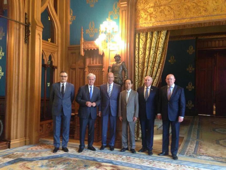 Встреча Генерального секретаря ШОС с Министром иностранных дел России