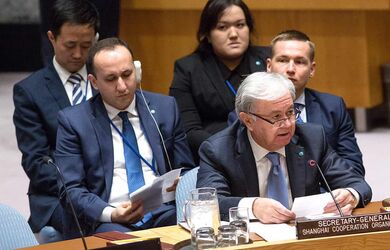 Р. Алимов: «ШОС дополняет усилия ООН по поддержанию международного мира и безопасности". Генеральный секретарь ШОС выступил в Совете Безопасности ООН