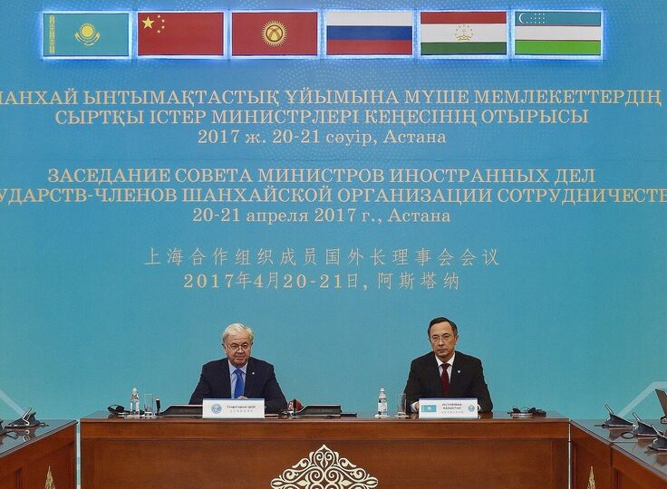 Совместный пресс-брифинг Министра иностранных дел Республики Казахстан и Генерального секретаря ШОС Совместный пресс-брифинг Министра иностранных дел Республики Казахстан и Генерального секретаря ШОС