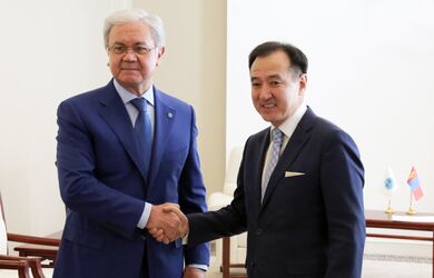 Встреча с Министром иностранных дел Монголии Д.Цогтбаатаром