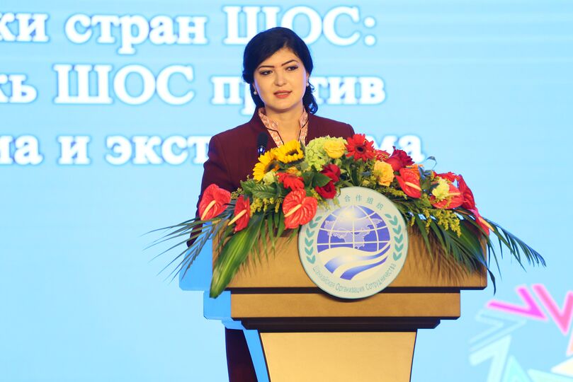 Представитель национальной части Молодежного совета ШОС от Республики Таджикистан Д.Ахмадзода Представитель национальной части Молодежного совета ШОС от Республики Таджикистан Д.Ахмадзода