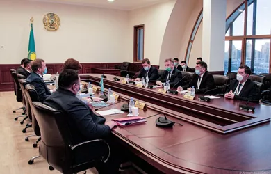 Встреча членов Миссии от ШОС с руководством Центризбиркома Республики Казахстан