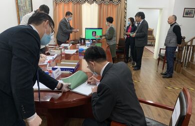 Избирательный участок № 9040 в Посольстве Кыргызской Республики в Китайской Народной Республике